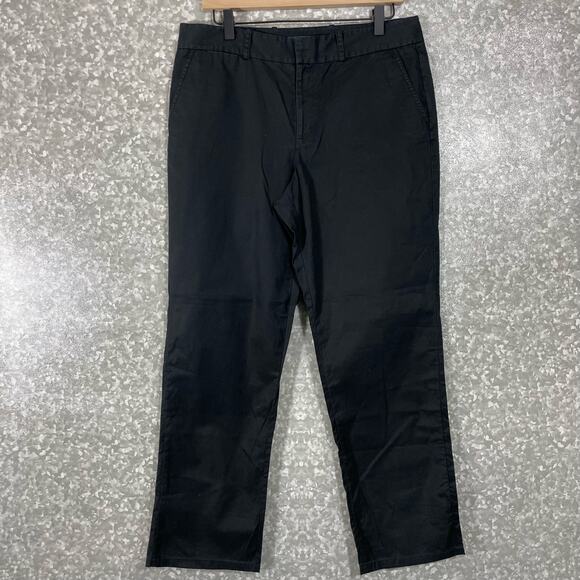 Lauren Ralph Lauren LRL Women's Black Chino Khaki Pants - Size 10 - Straight Leg - Picture 1 of 5